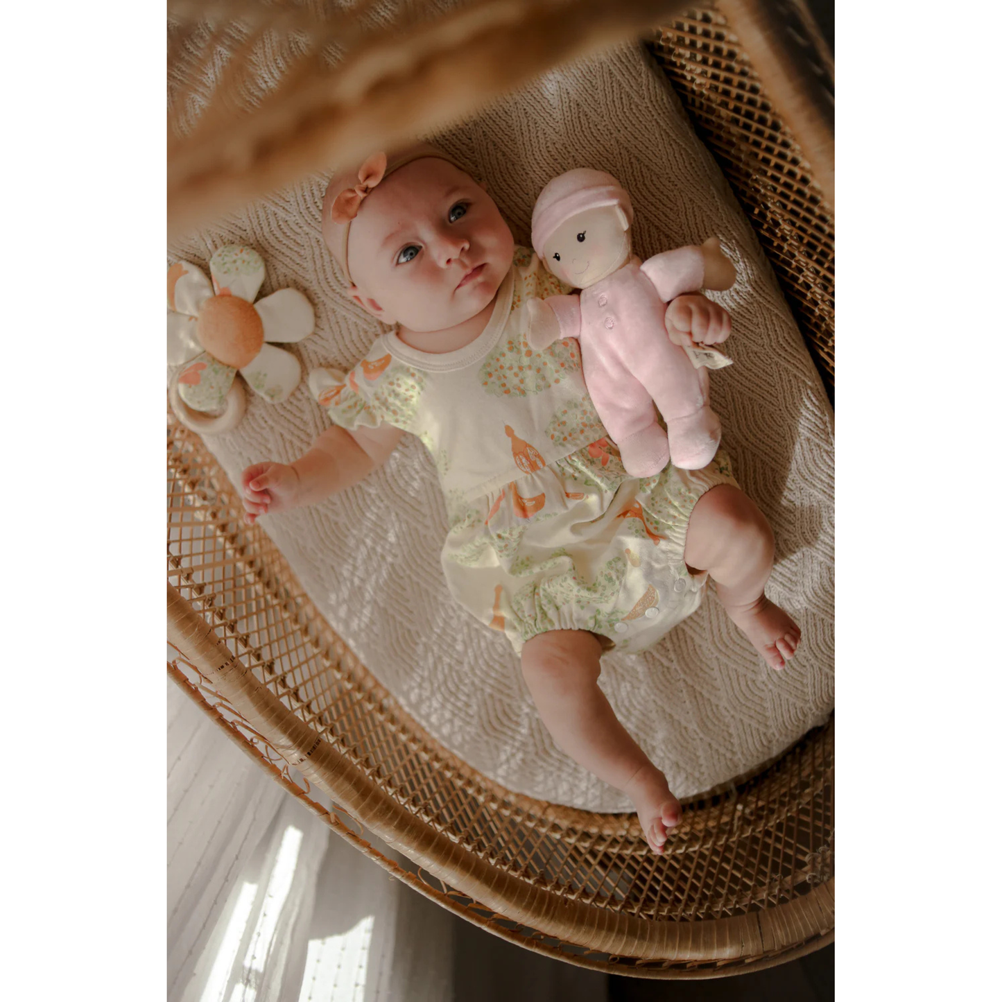 Apple Park Organic Baby First Doll - Pink