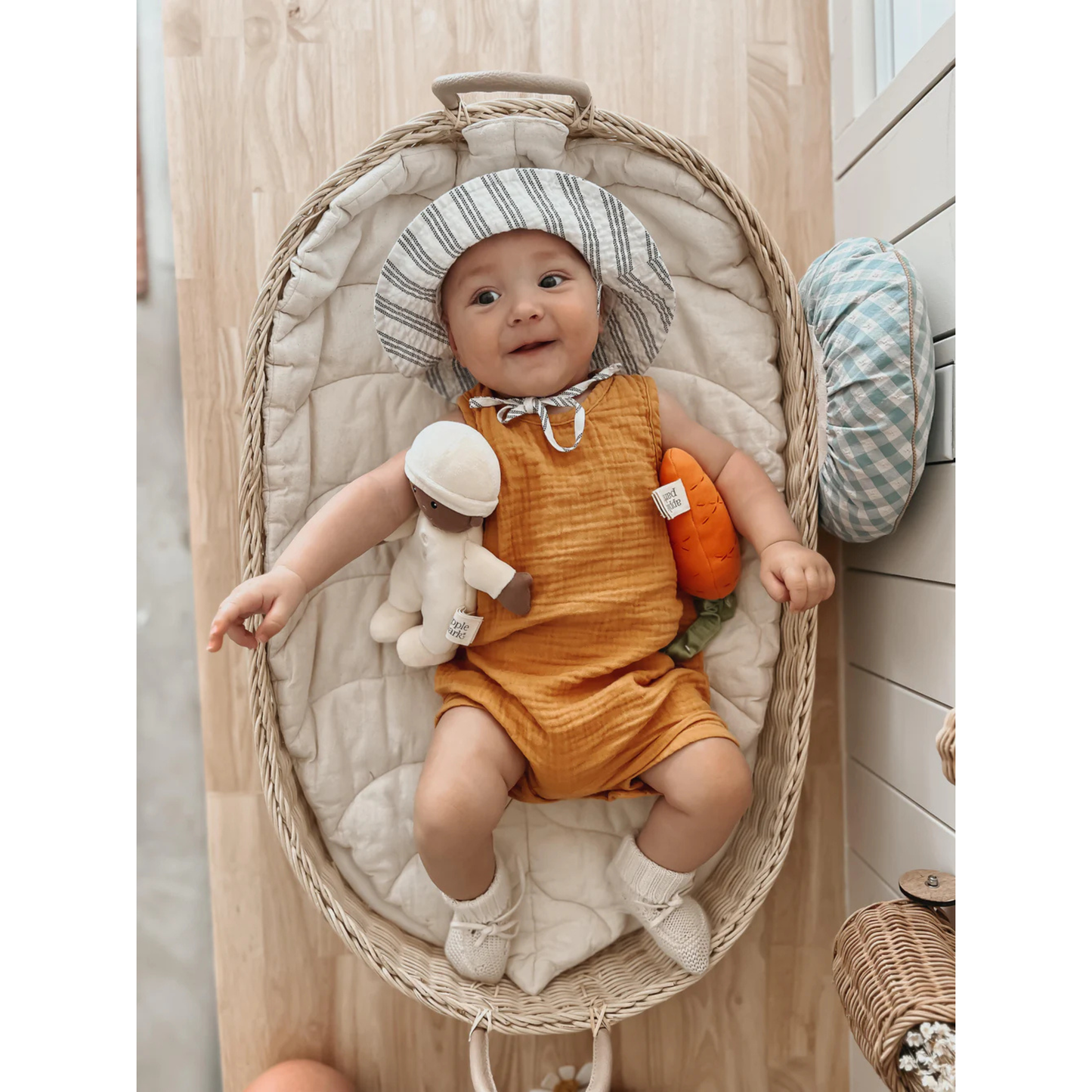 Apple Park Organic Baby First Doll - Cream