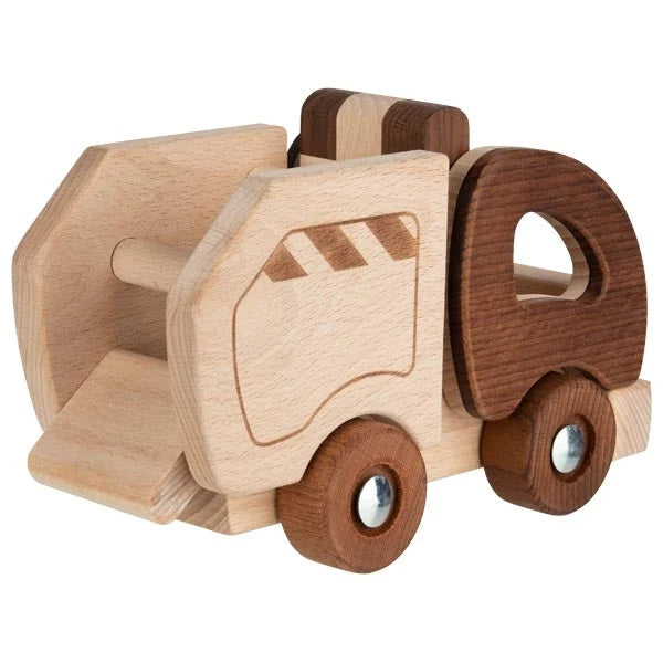Goki Nature Wooden Garbage truck