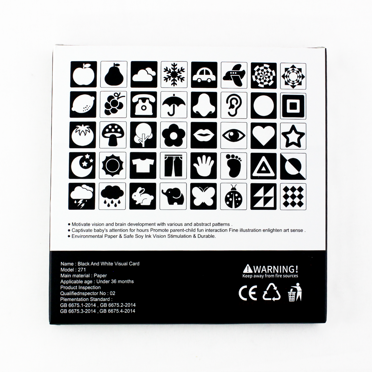 Art Cards for Newborn Baby - Baby Vision 1-3m