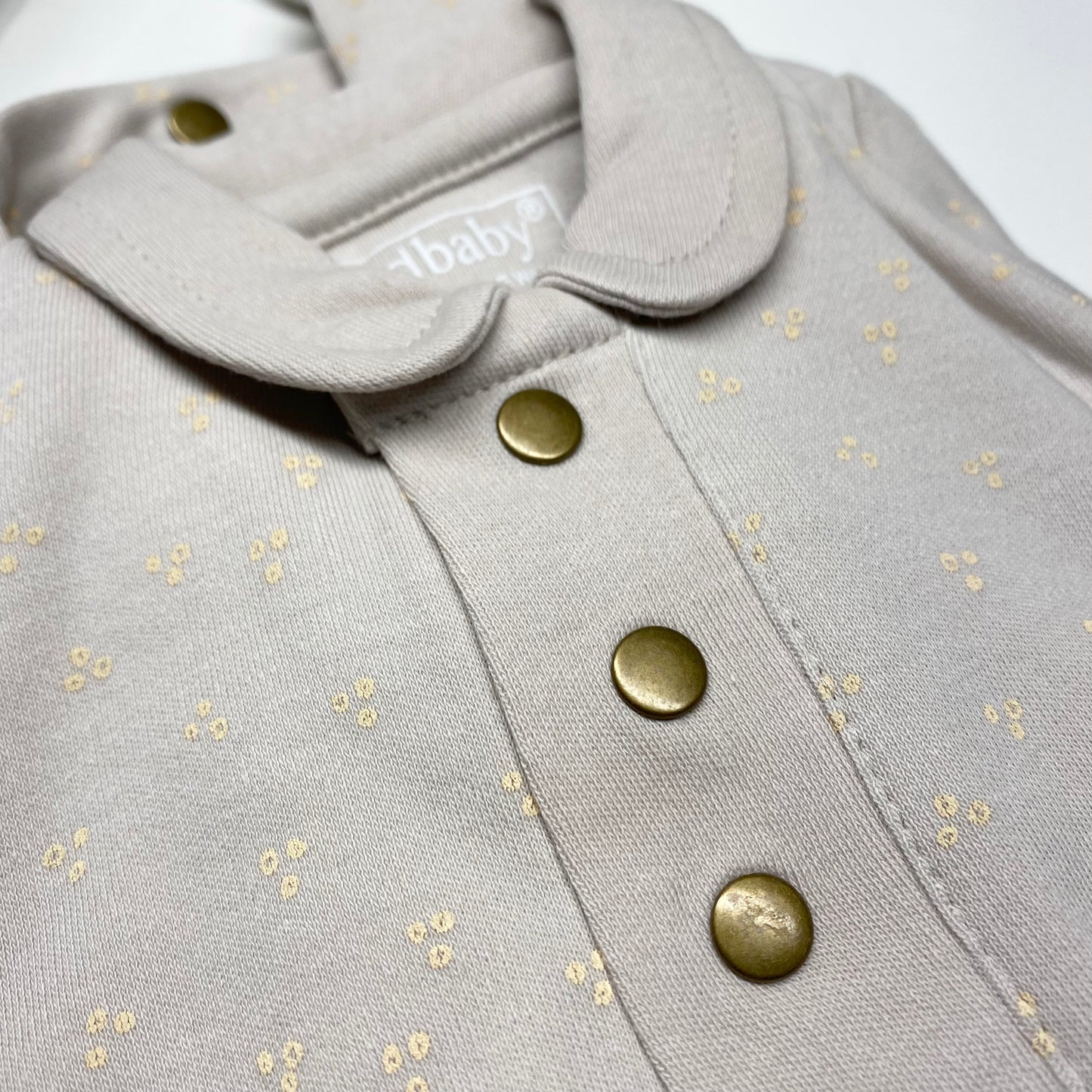 L'ovedbaby Organic Polo Footie - Pebble Dots