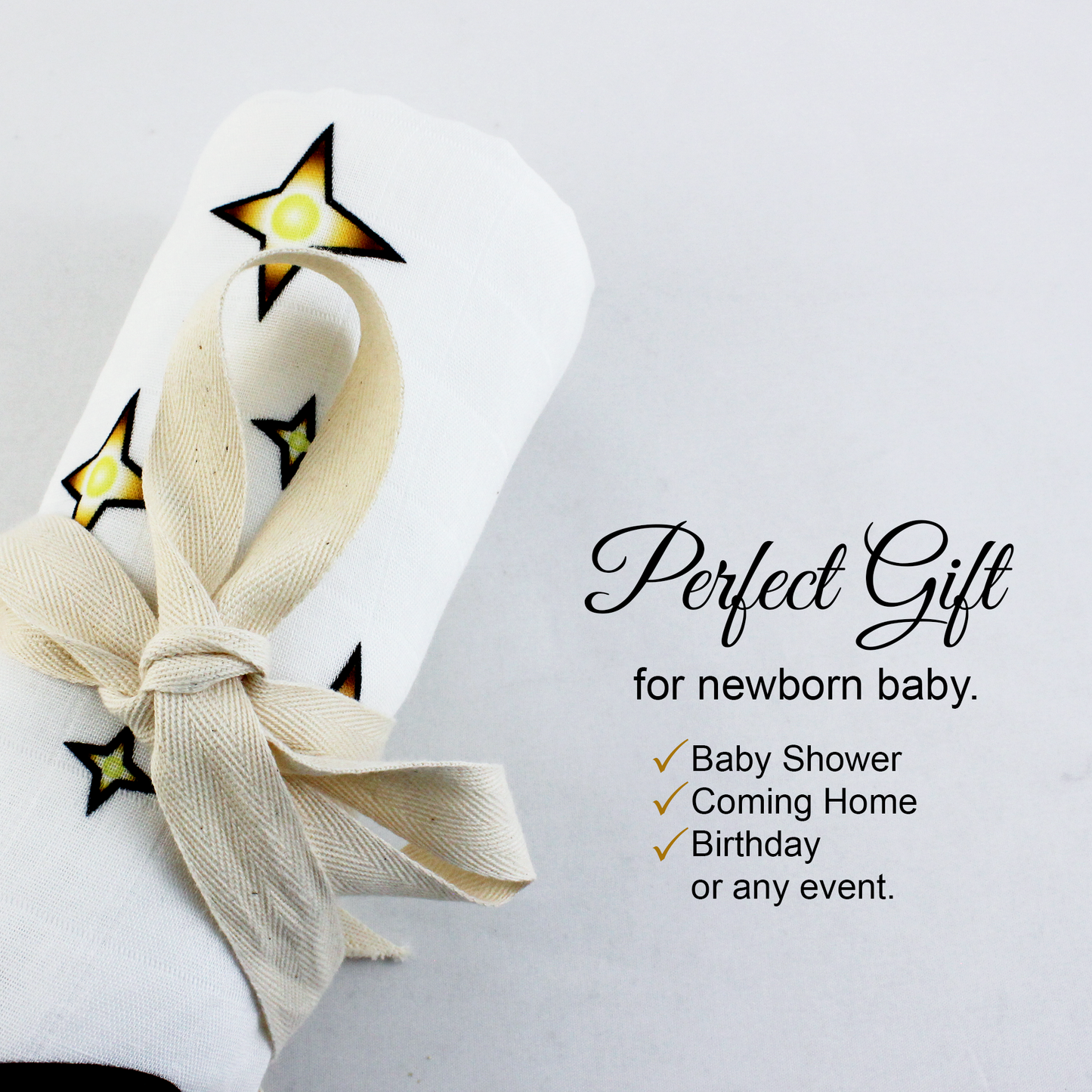 Endanzoo Baby Monthly Milestone Muslin Swaddle Blanket - Flying Wizard