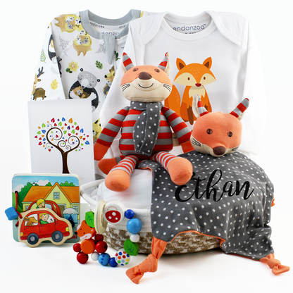 Zeronto Baby Gift Basket - Friendly Fox