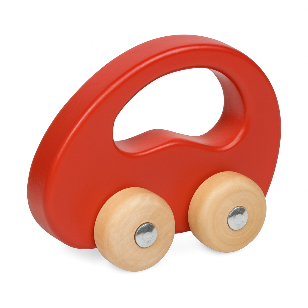 Goki Wooden Push-Along Vehicle (Red)