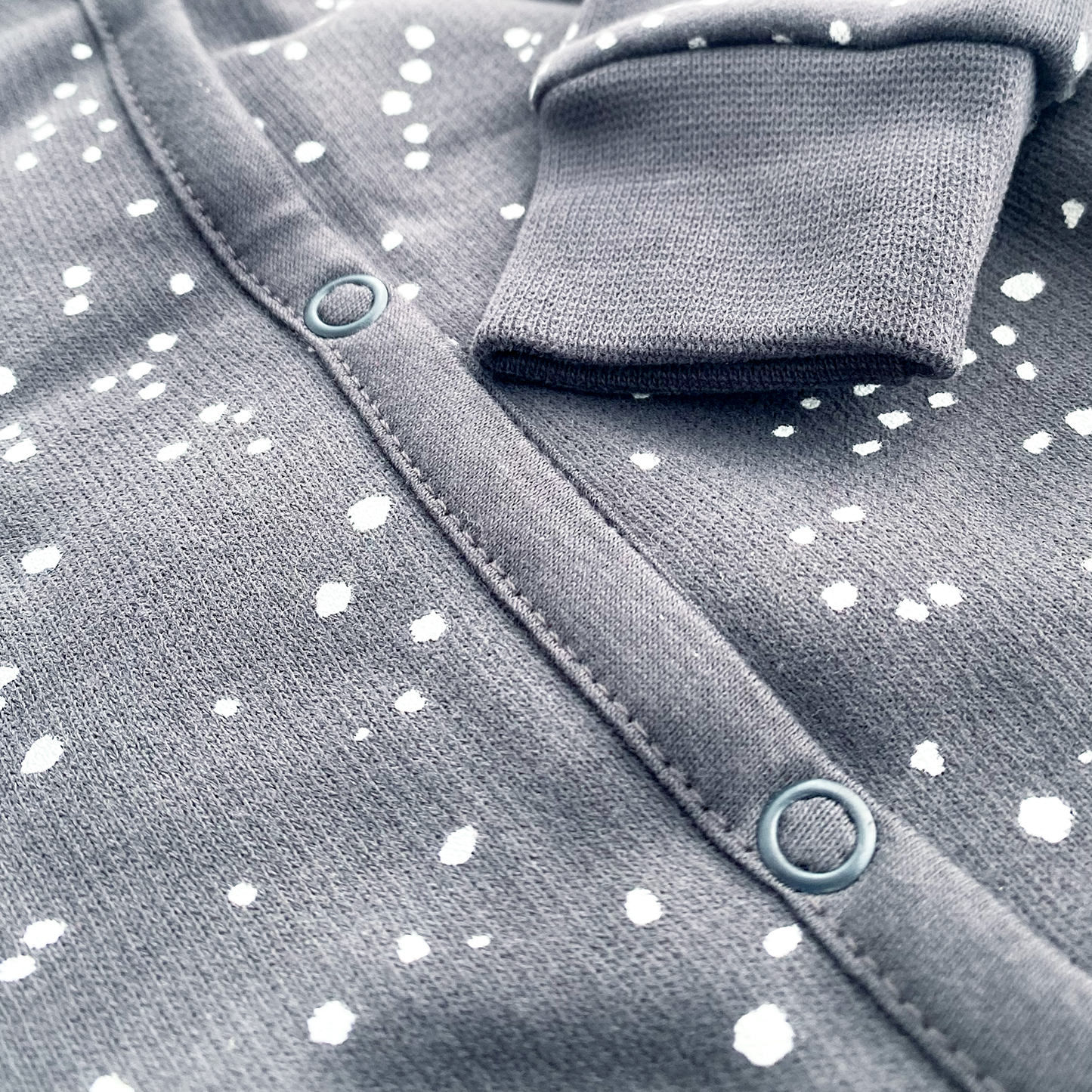 Nui Organics Organic Cotton Fleece KAMERA Romper - Charcoal