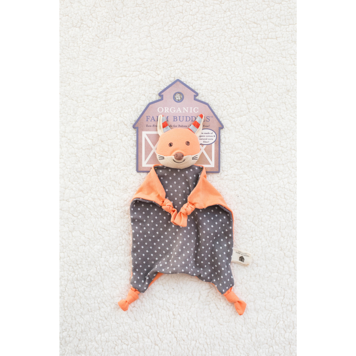 Organic Farm Buddies - Frenchy Fox Blankie