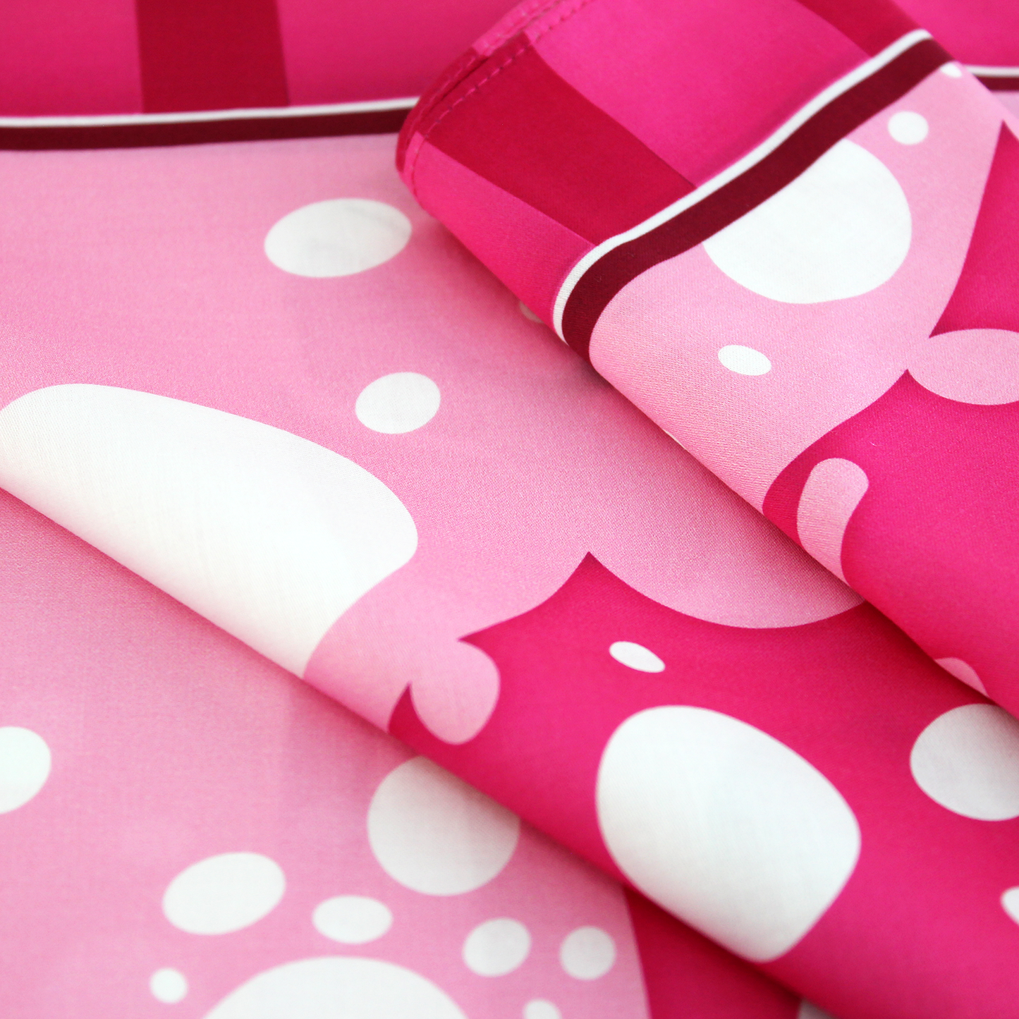 Ecolysium Large Cotton Furoshiki Cloth Wrapper - Pink Ocean (90 x 90 cm)