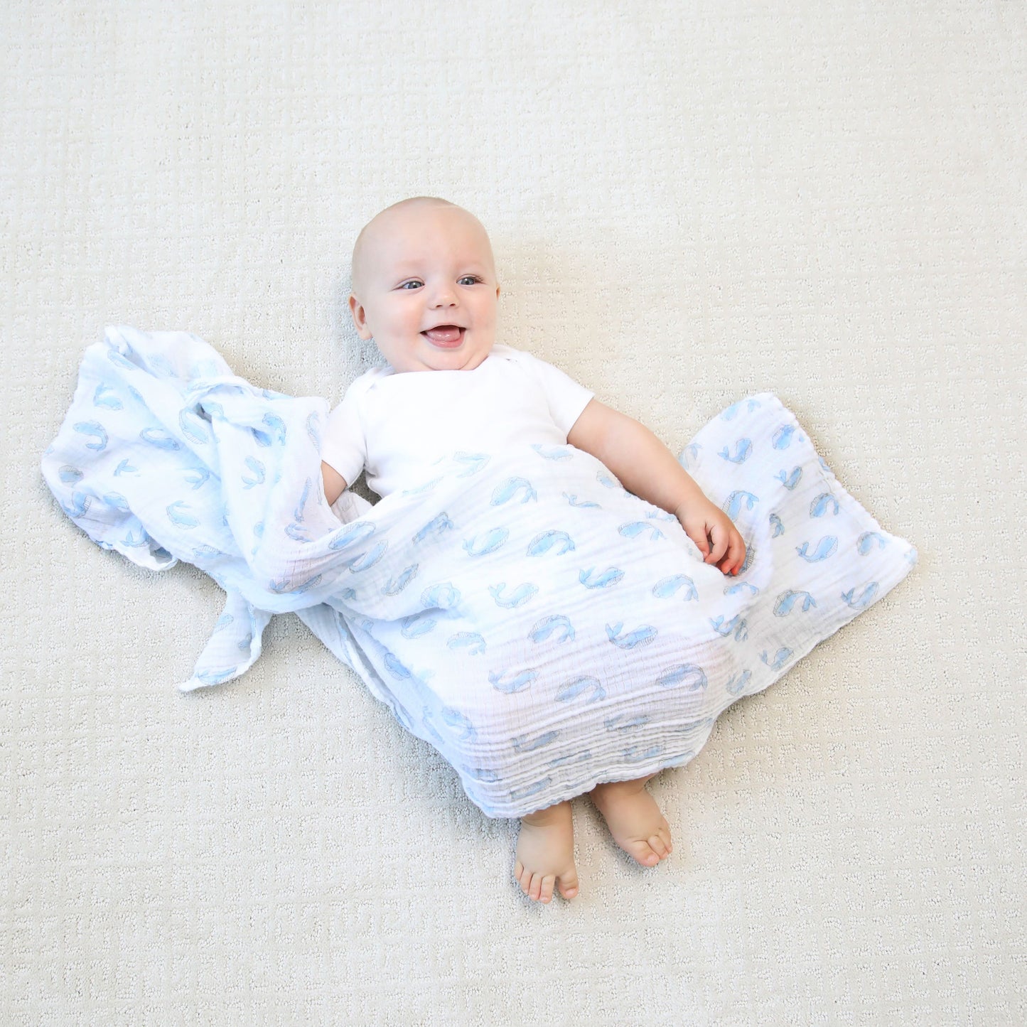 Aden Anais Essential Cotton Swaddles - Whale