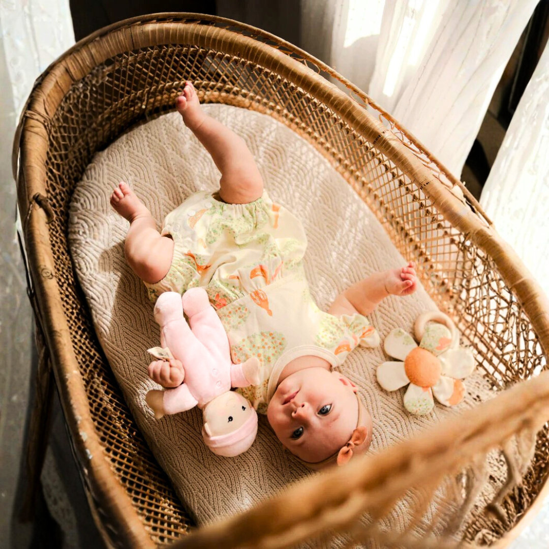 Apple Park Organic Baby First Doll - Pink