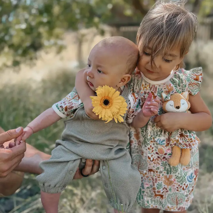 Apple Park Organic Cotton Plush Toy - Boho Woodland Little Fox