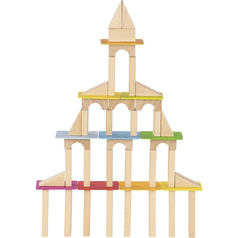 Goki Building Blocks and Glazed Wooden Cards