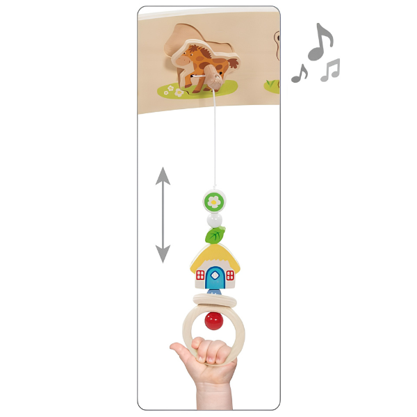Goki Baby Gym with Sound, Farm Animals