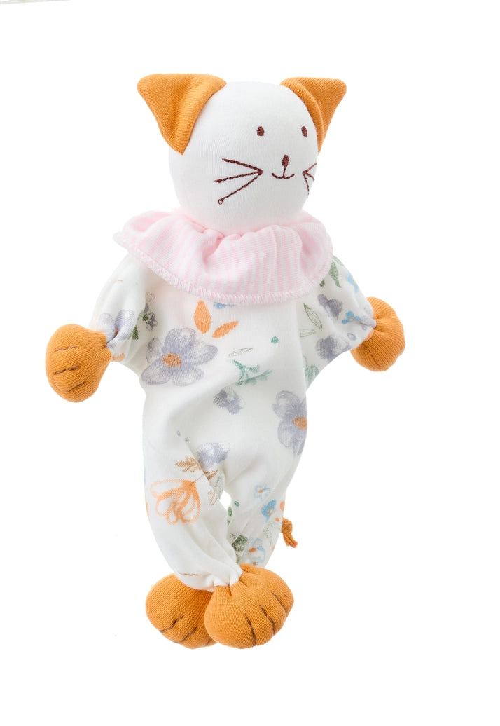 Under The Nile Organic Cuddly Plush Kitty (Modern Daisy)
