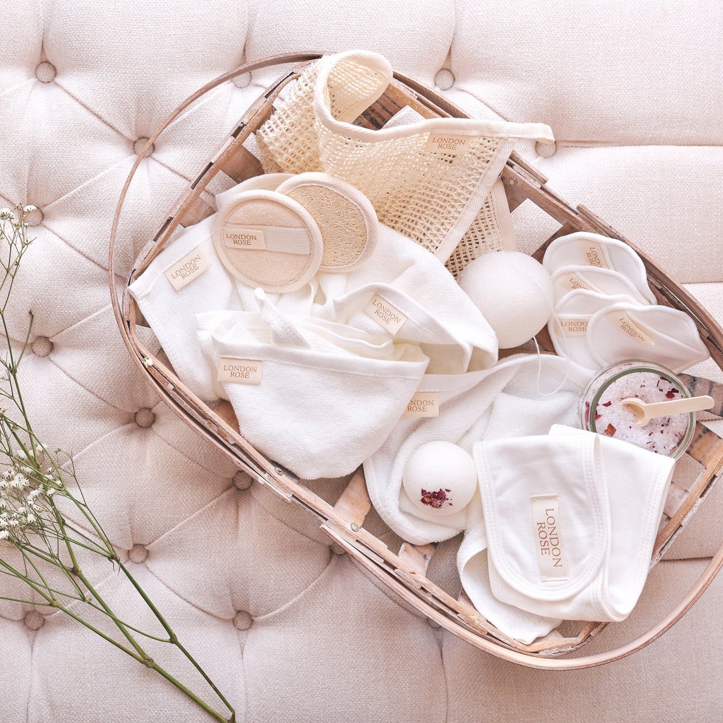 London Rose Vegetable Loofah Sponge