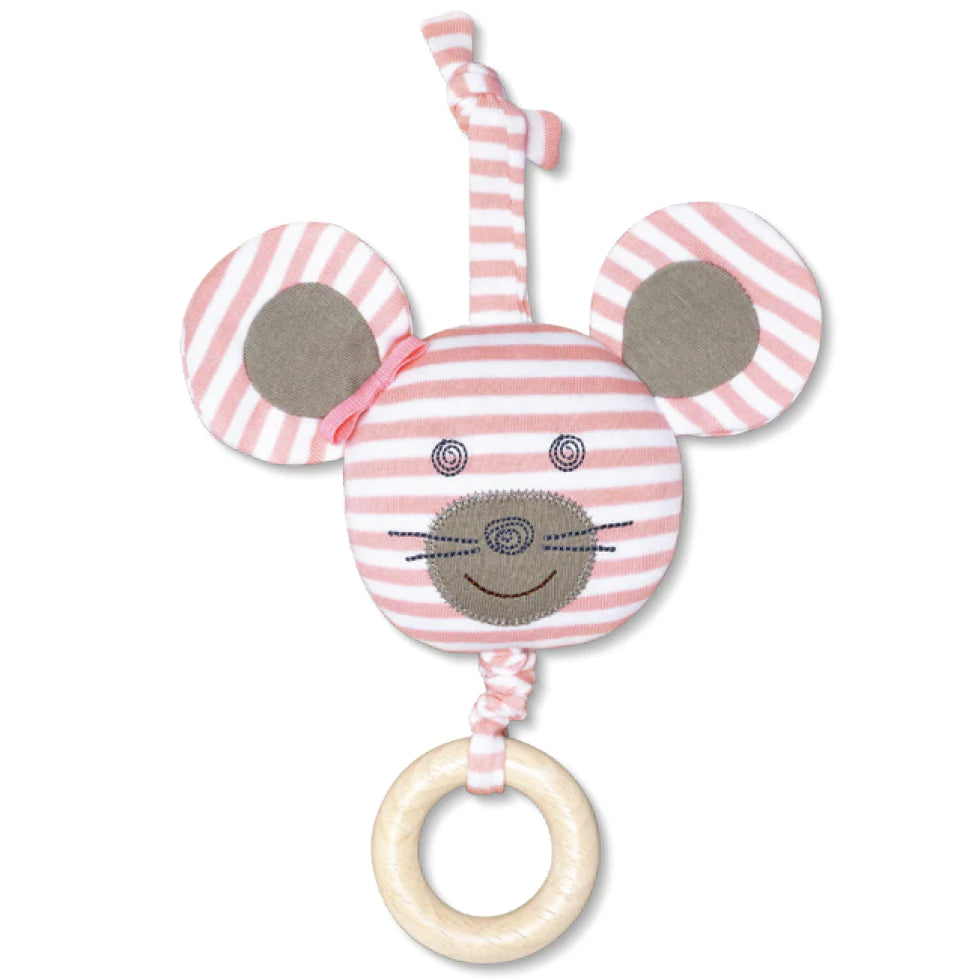Organic Farm Buddies Waggle Plush Toy - Ballerina Mouse