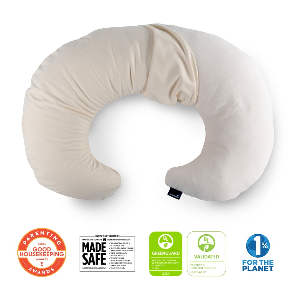 summer infant nursing pillow Naturepedic Organic Nursing Pillow with Organic Fabric + Waterproof Co – Baby Joy Canada
