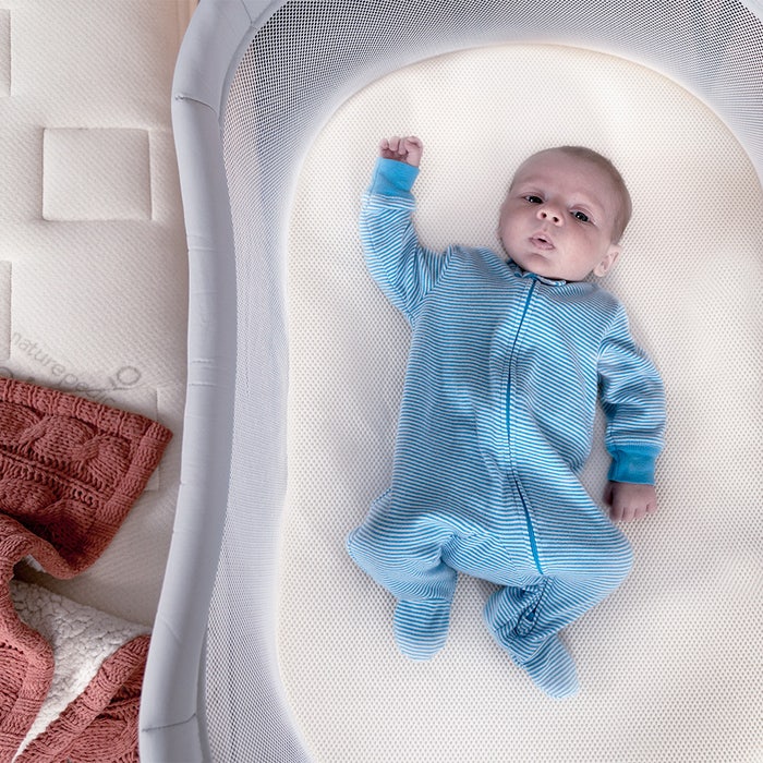 Baby Crib Naturepedic Bassinet Mattress Naturepedic MC46 Organic