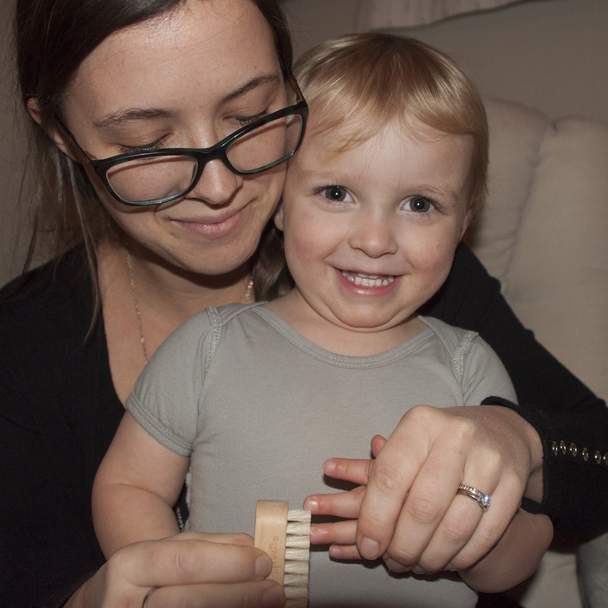 Green Sprouts Natural Wood Baby Nail Brush