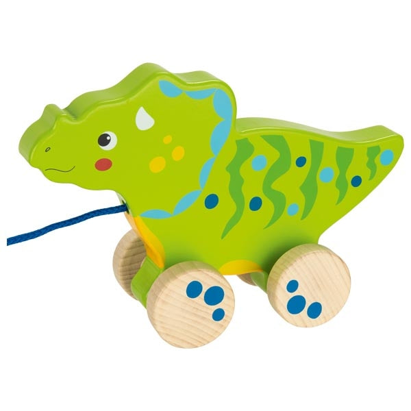 Goki Wooden Pull-Along Animal - Green Dinosaur – Baby Joy Canada