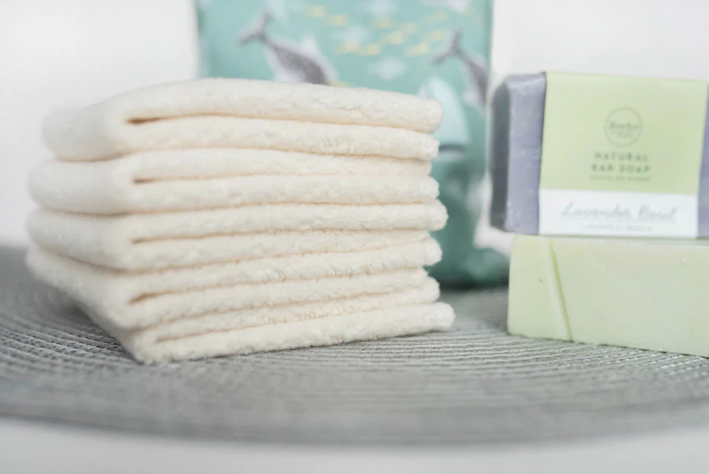 Colibri Reusable Organic Cotton Sherpa Washcloths (Package of 5)