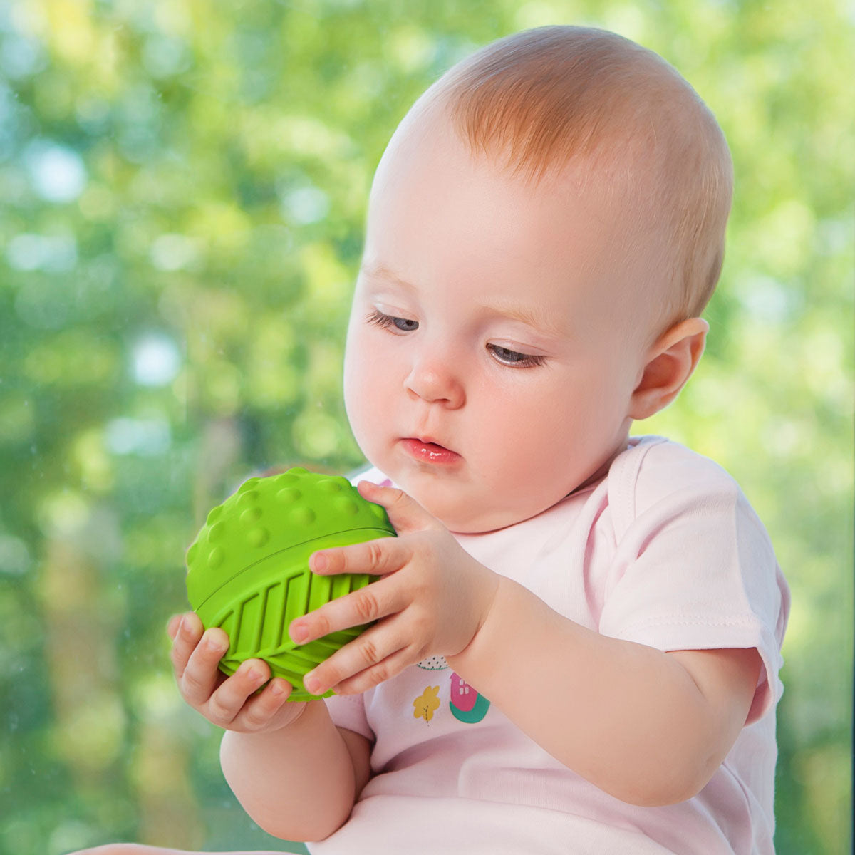 CaaOcho Baby Natural Rubber Sensory Ball - Green (8 cm/ 3")