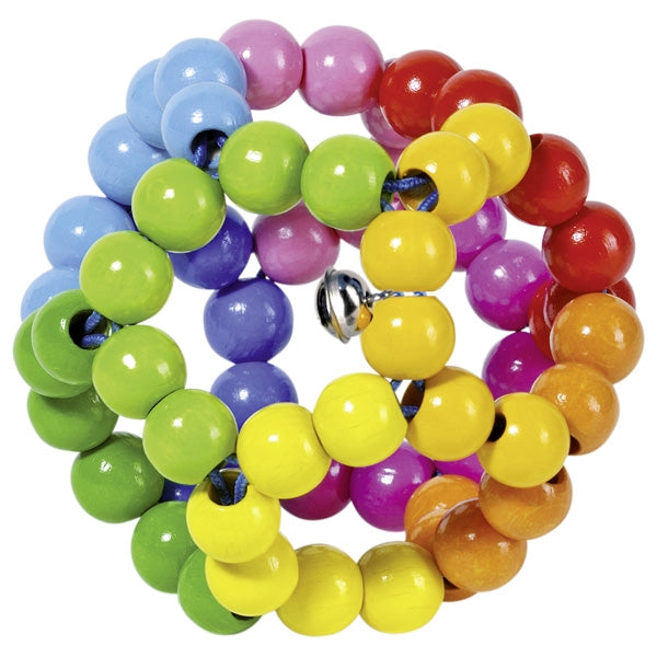 Goki Wooden Touch Ring Elastic Colorful Ball