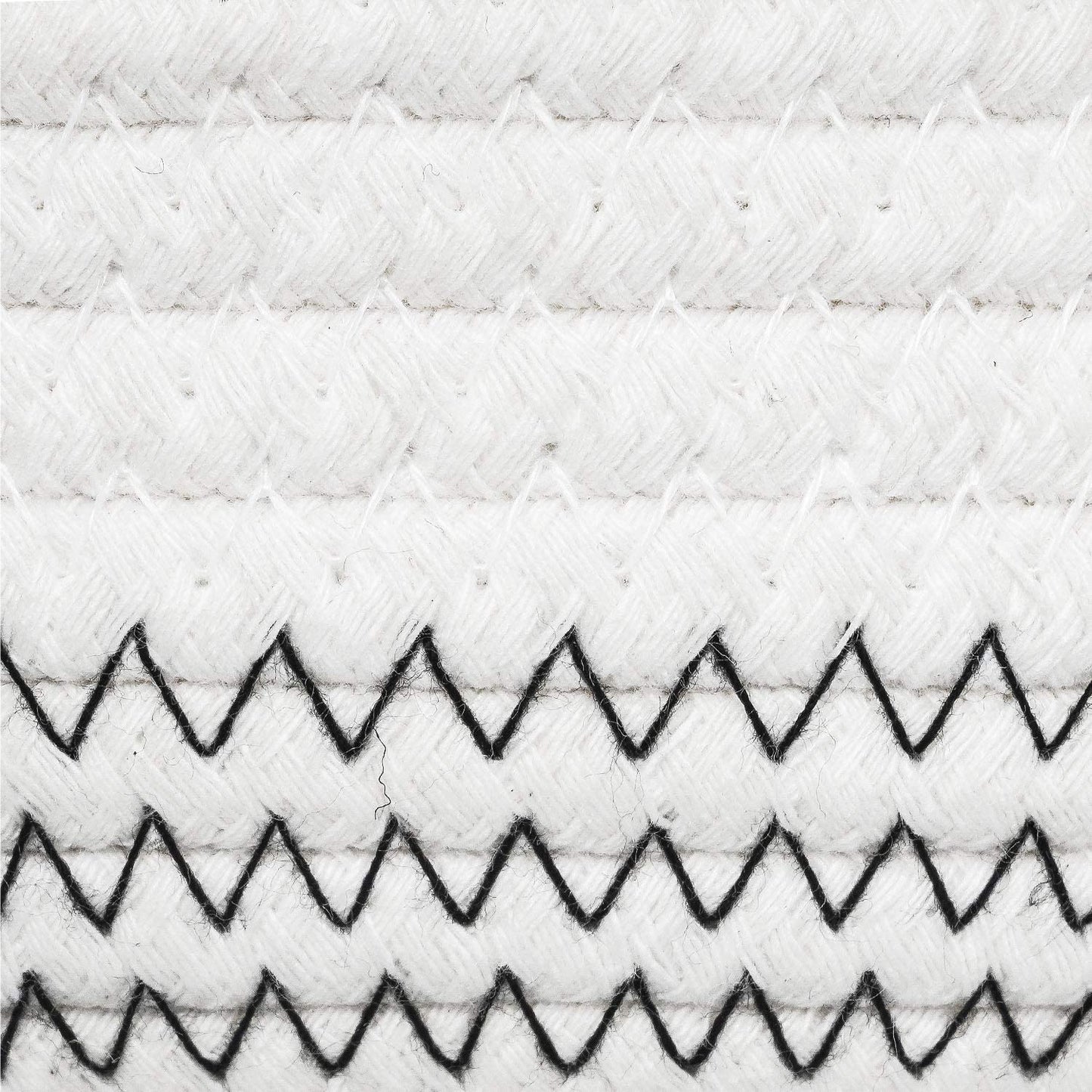 Ecolysium Cotton Woven Rope Basket - Zig Zag