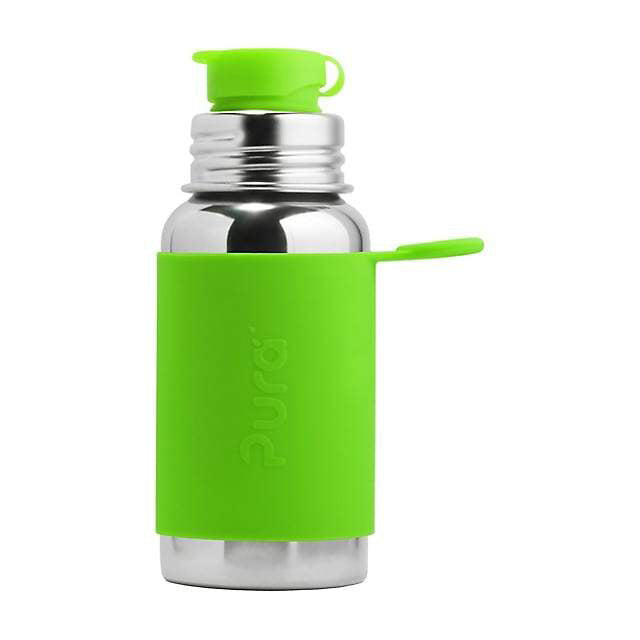 Pura Sports Stainless Steel Bottle (Green / 18 oz)