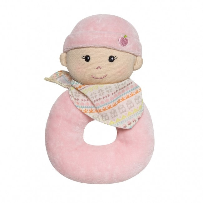 Apple Park Organic Baby Rattle - Girl