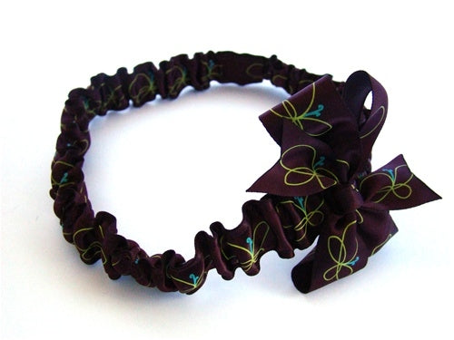 Bugalug Wine Butterfly Cinch Baby Headband