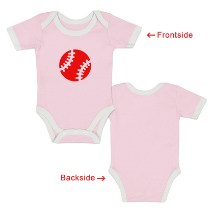 [Custom] Endanzoo Organic Baby Bodysuit Short Sleeve I Baseball Team I Back & Front
