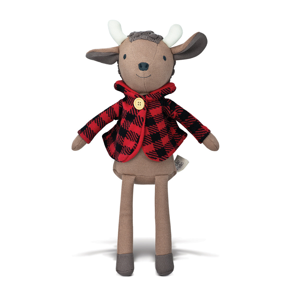 Apple Park Organic Cotton Knit Pal Plush Toy - Romeo Buffalo