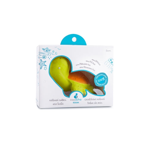 CaaOcho Baby Natural Rubber Bath Toy - Mele the Sea Turtle