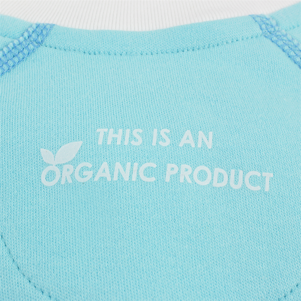 Endanzoo Organic Double Zippered Romper - Aqua