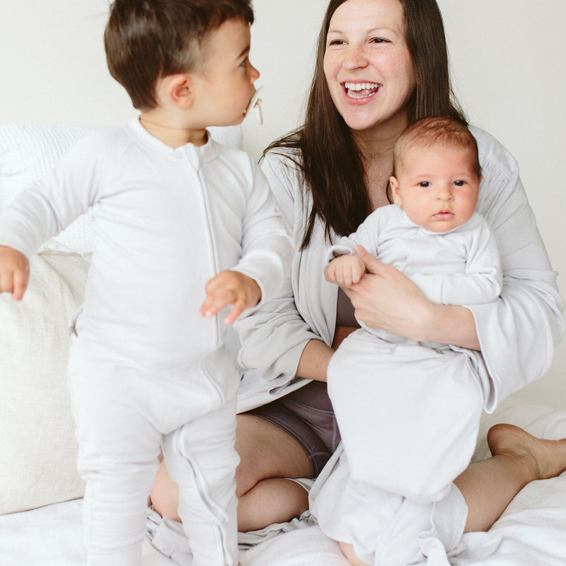 Goumikids Jamms Gown - Diamond Dots (Cream)