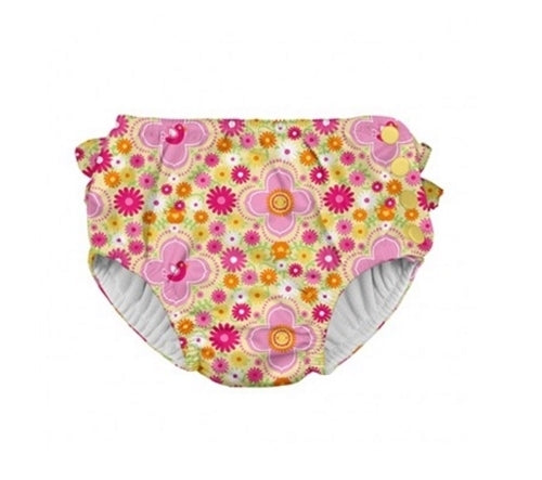 Iplay Ultimate Snap Swim Diaper - Yellow Fiesta Floral