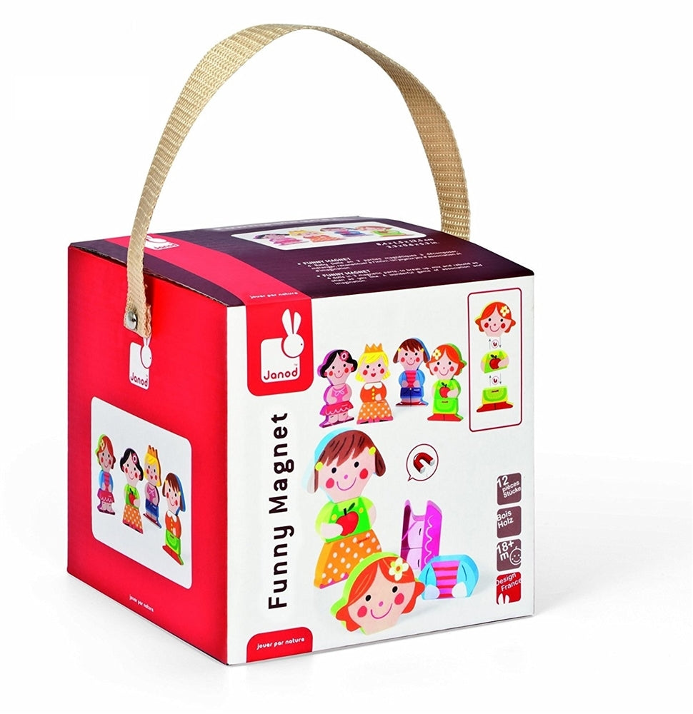 Janod - Funny Magnets Dolls (4 Pieces)