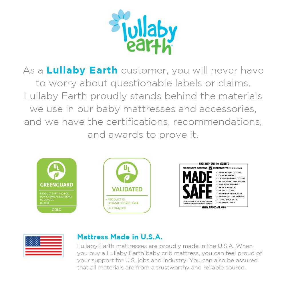 Lullaby Earth Super Lightweight Crib Mattress (LE14 / 2-Stage)