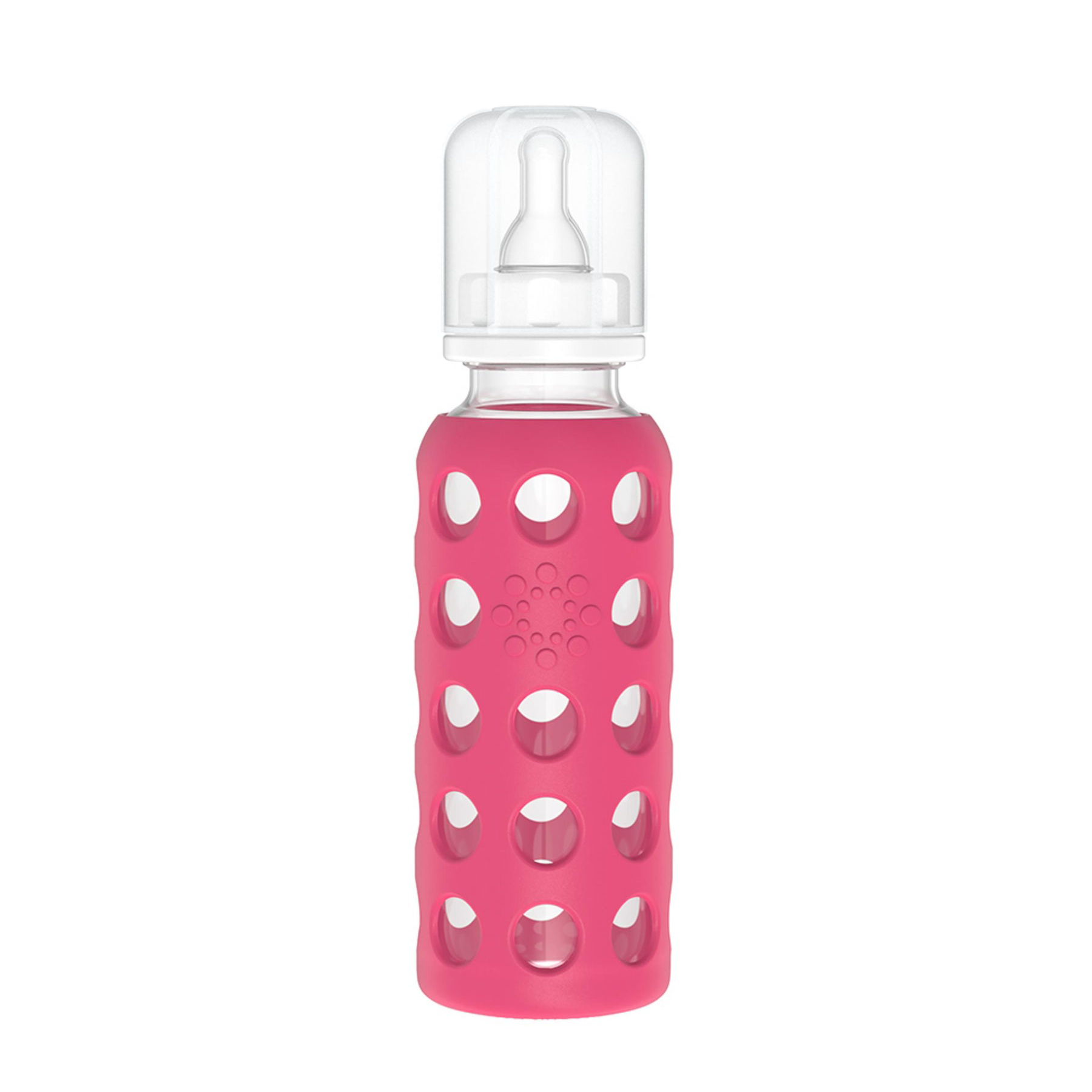 Pink glass online baby bottles