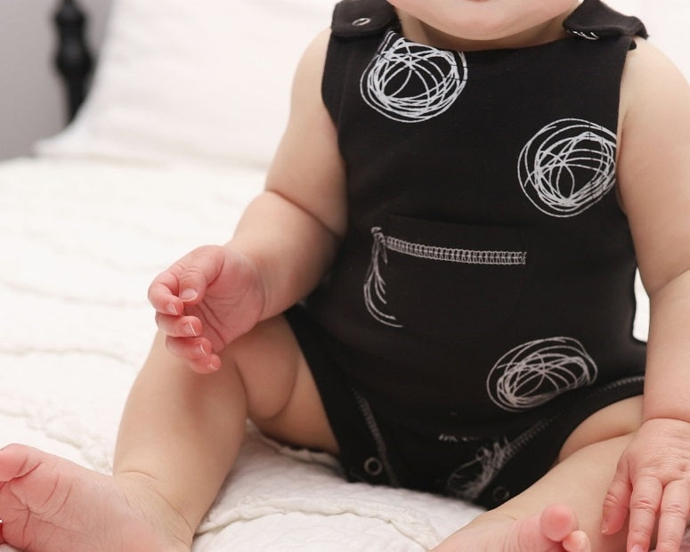 L'ovedbaby Organic Sleeveless Romper - Spheres