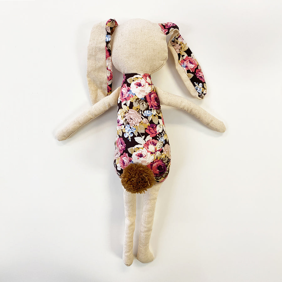 Miss Rose Sister Violet Organic Floral Bunny - Falls Floral 15"