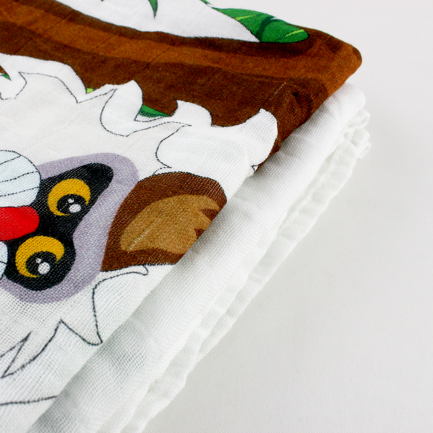 Endanzoo Baby Monthly Milestone Muslin Swaddle Blanket - Jungle Friends