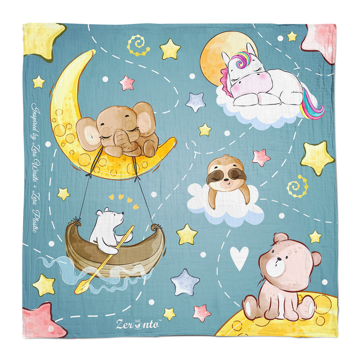 Cloth Wrapper - Moon & Star Lullaby