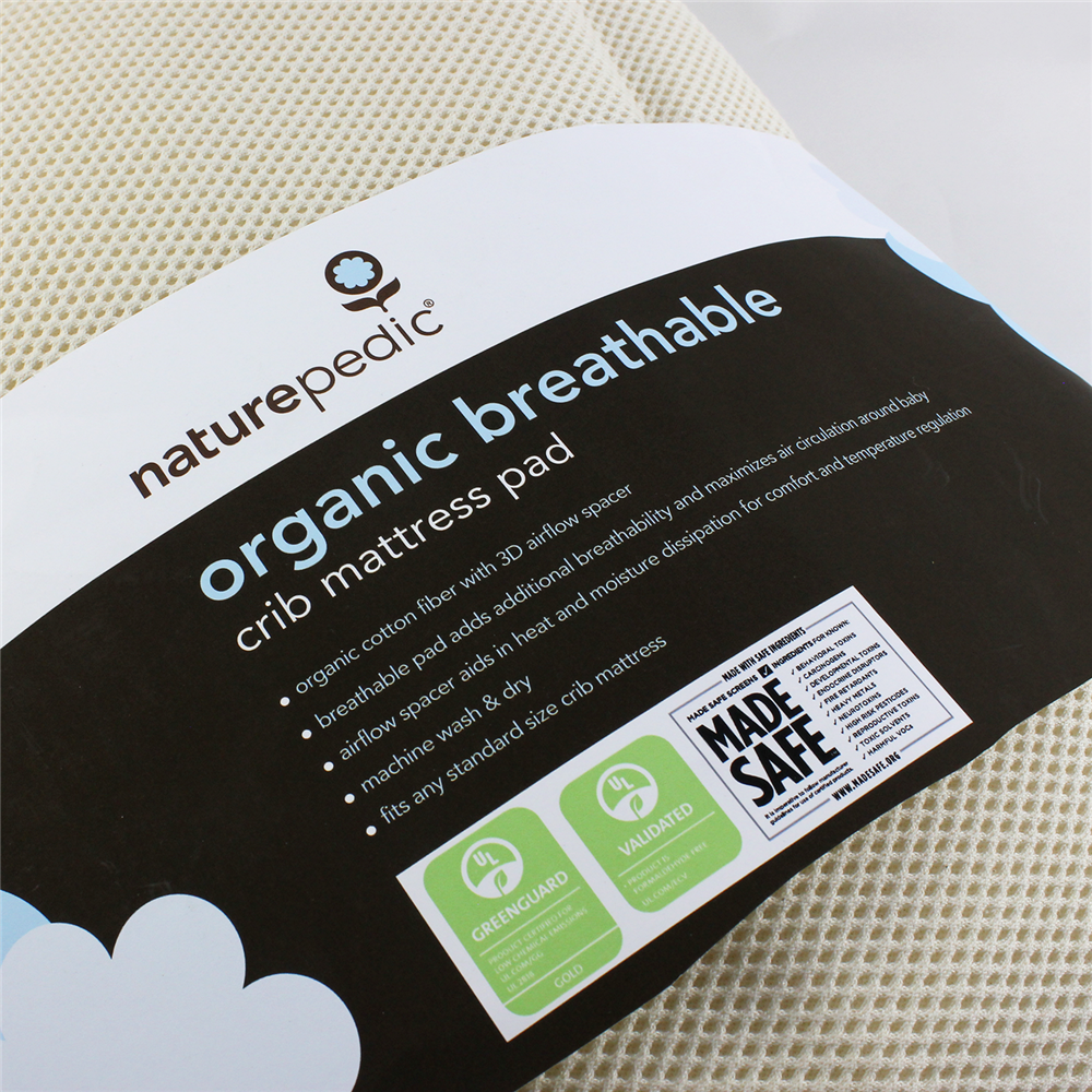 Naturepedic crib mattress shop cover