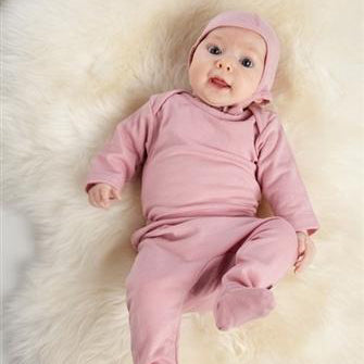 Nui Organics Merino Wool Pilot Cap (Blush)