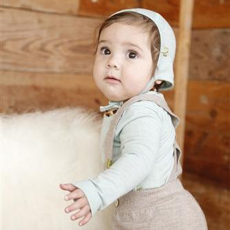 Nui Organics Merino Wool Pilot Cap - Egg Blue