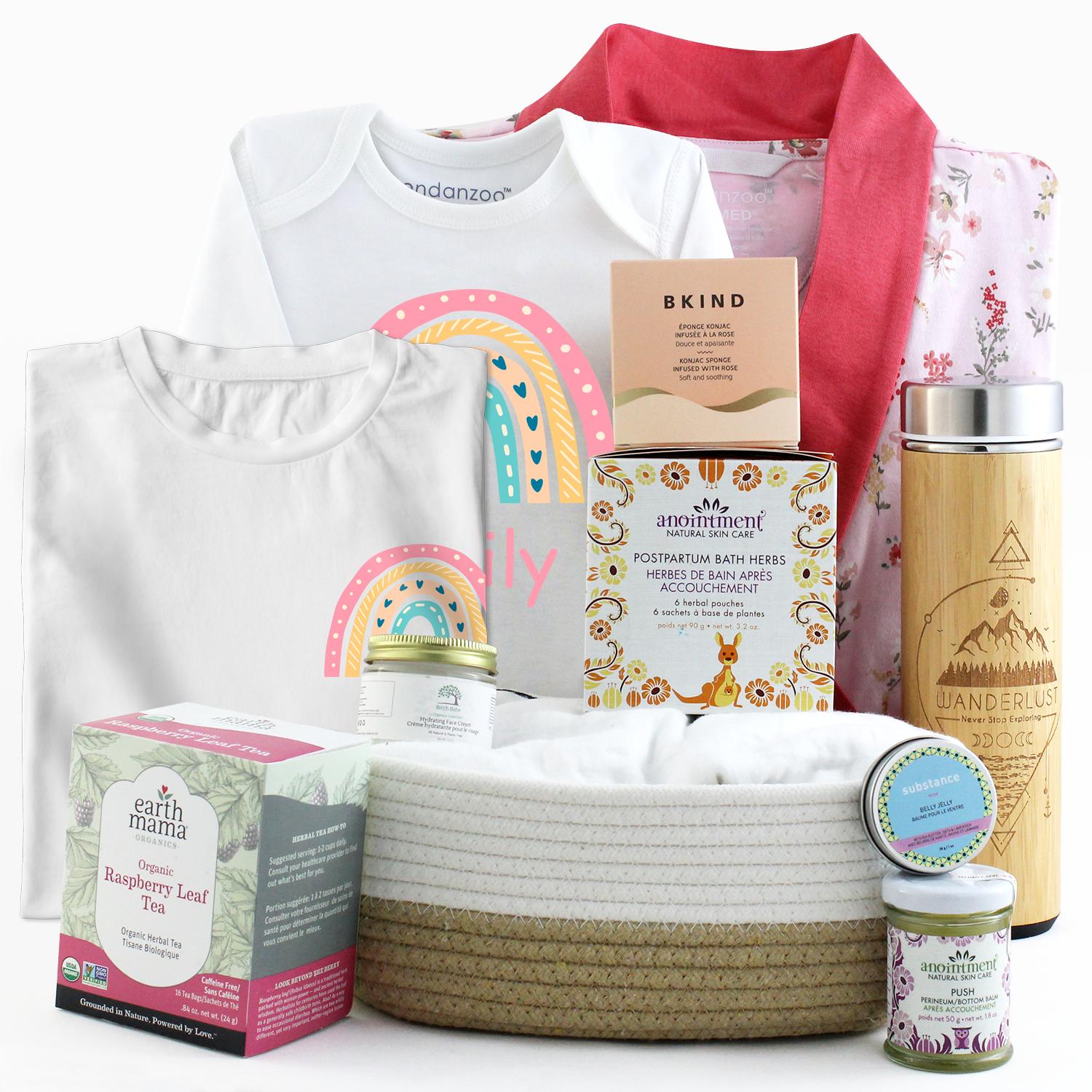 Zeronto Mom Baby Gift Basket Mommy's Rainbow, A New Beginning