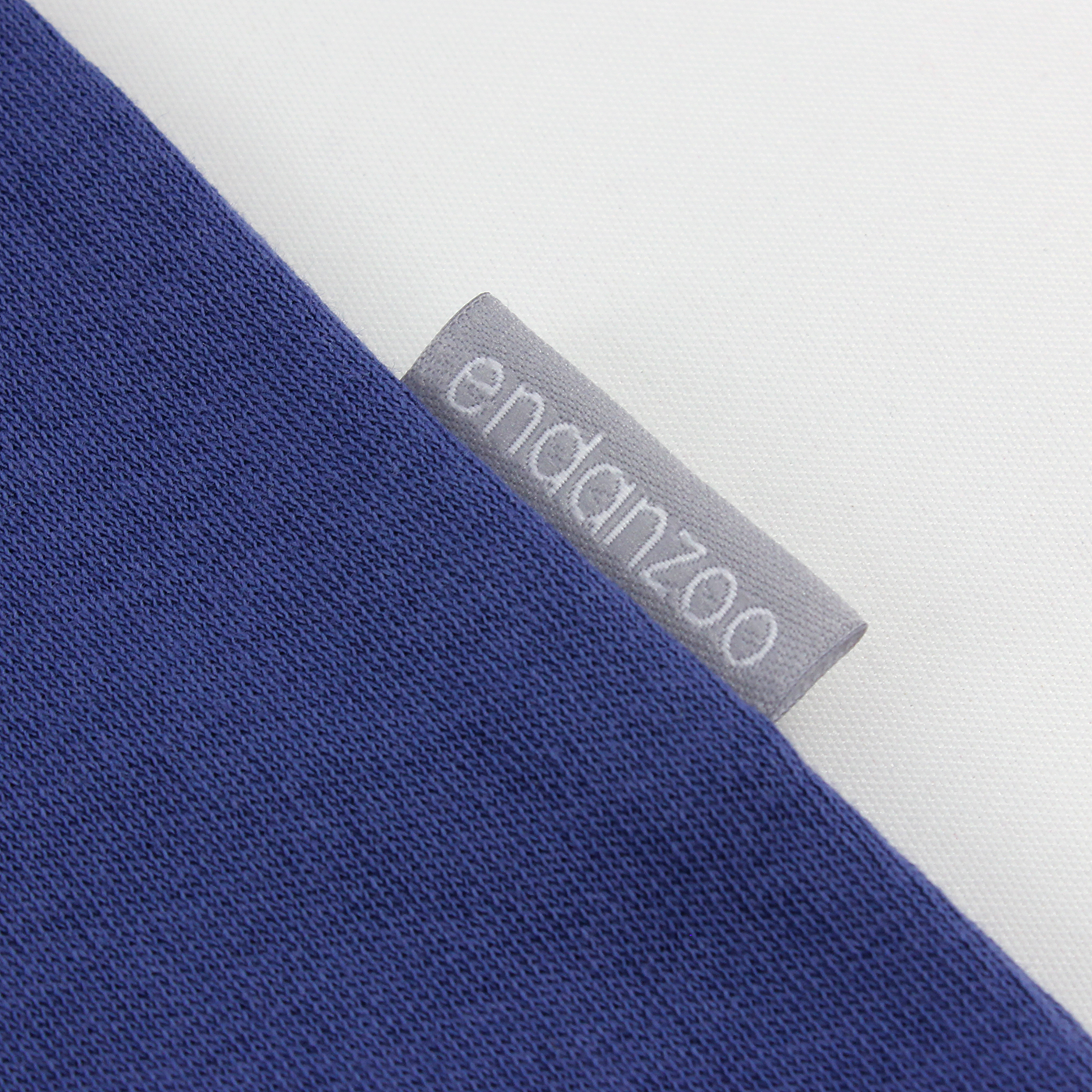 Endanzoo Organic Long Sleeve Double Zippered Romper - Navy