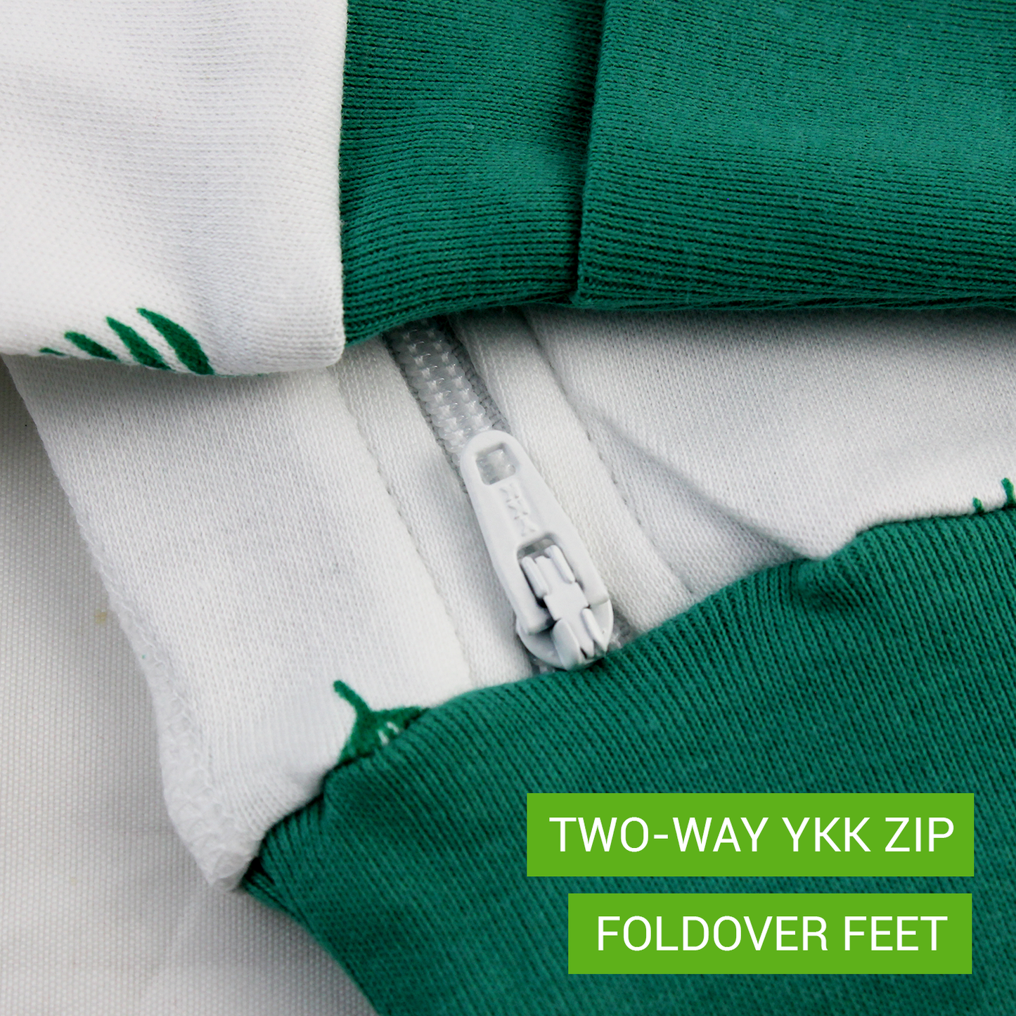 Endanzoo Organic Romper Set - Tropical Leaves