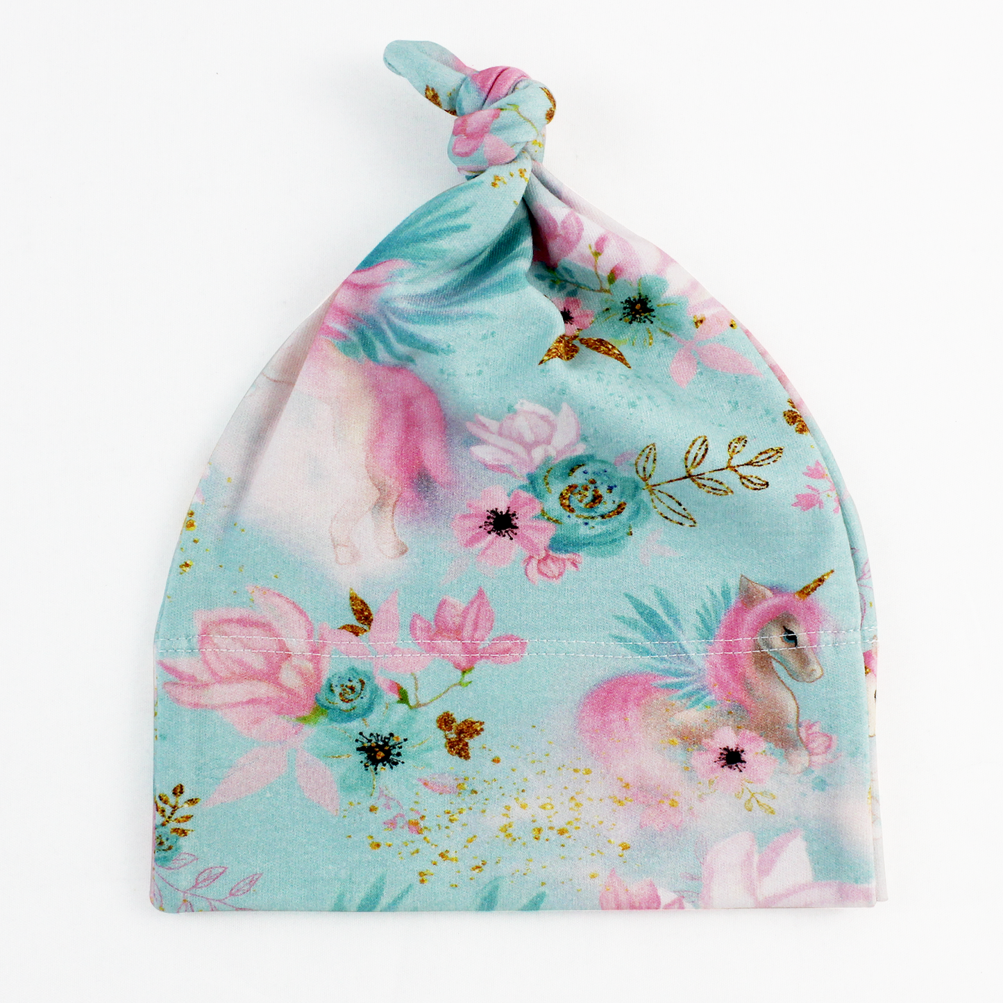 Endanzoo Organic Cotton Knotted Beanie - Mystical Unicorns